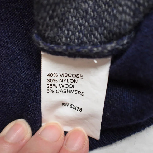 Filippo Riberti Mens Sz M Quarter Zip Knit Pullover Sweater Wool Cashmere Italy - Picture 10 of 13